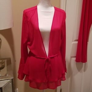 2 peices set,Pant and sheer long sleeve top set